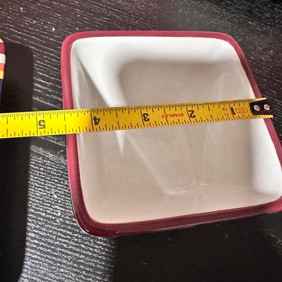 The Pampered Chef Simple Additions striped square serving dishes - Picture 4 of 13